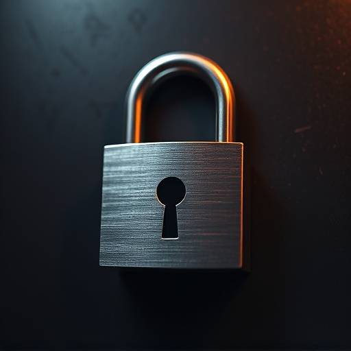 Illustration d'un cadenas ferm√© symbolisant la s√©curit√© des donn√©es