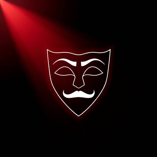 Logo de l'Acad√©mie d'Art Dramatique Lumi√®re, repr√©sentant un masque de th√©√¢tre stylis√©