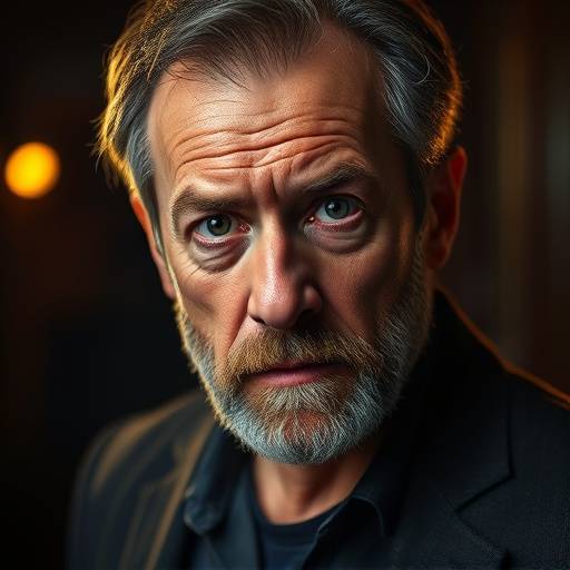 Portrait de Pierre Durant, acteur et professeur de th√©√¢tre.